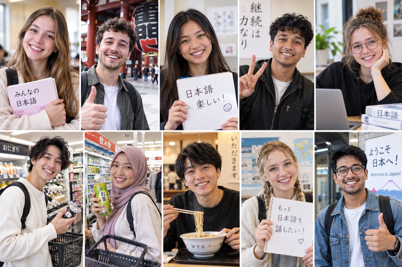 Learners enjoying everyday Japan